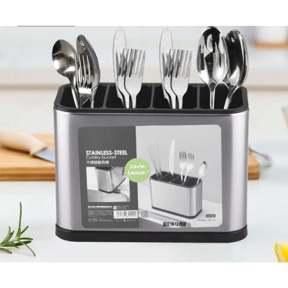 Stainless steel kitchen utensil holder